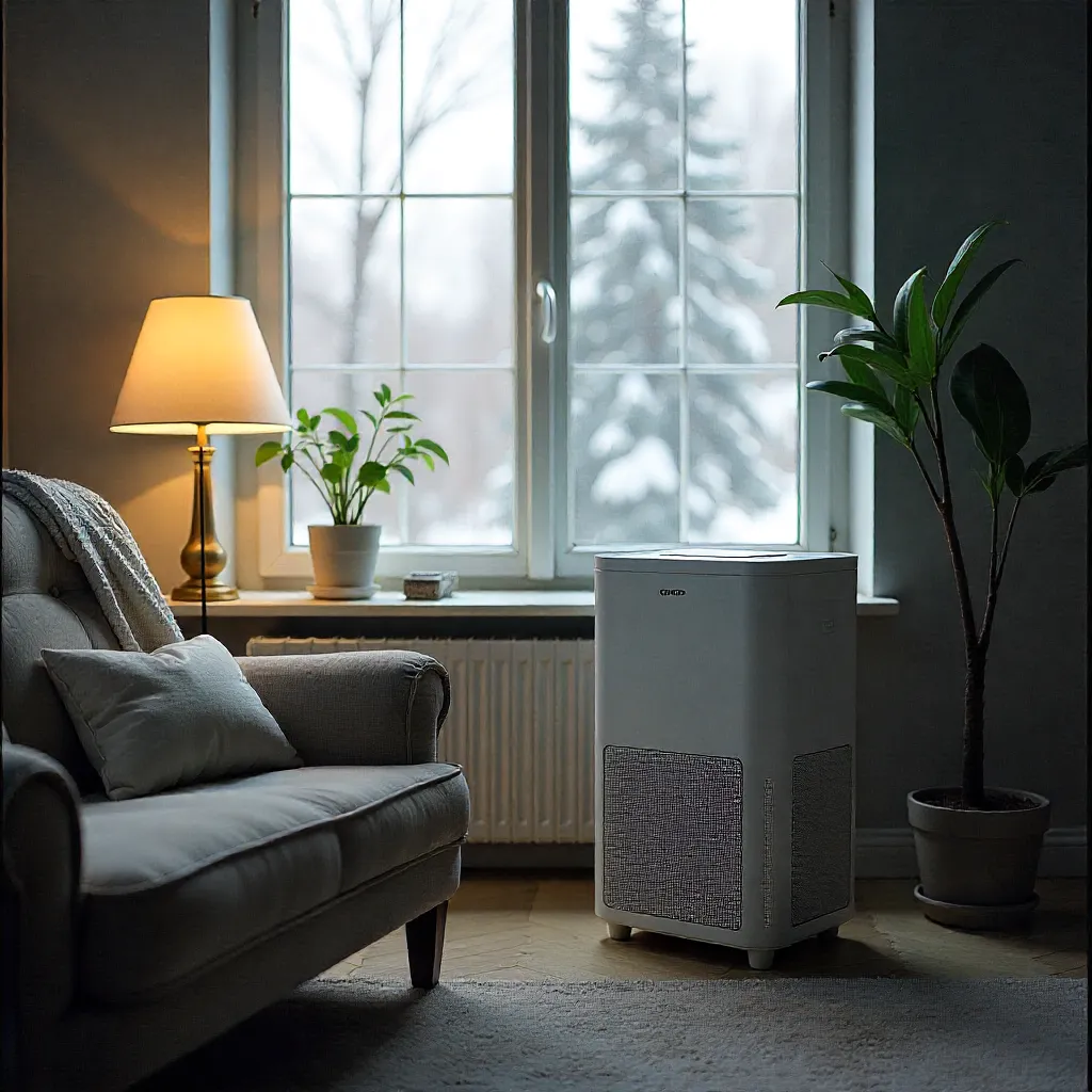 Portable HEPA air purifier unit